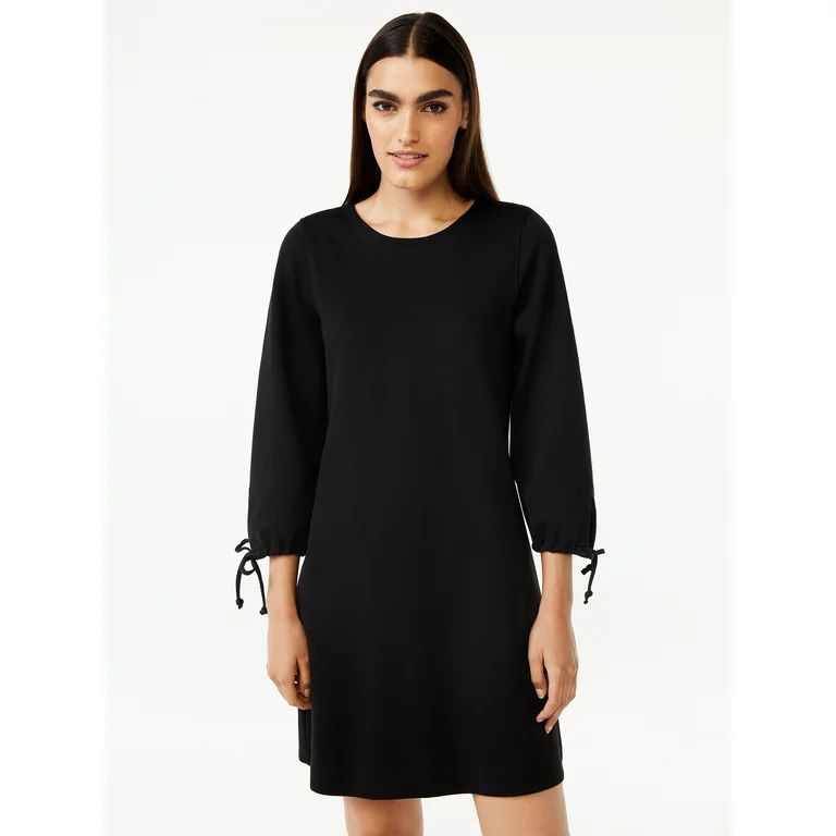 Free Assembly Women's Tie Sleeve Mini Dress | Walmart (US)