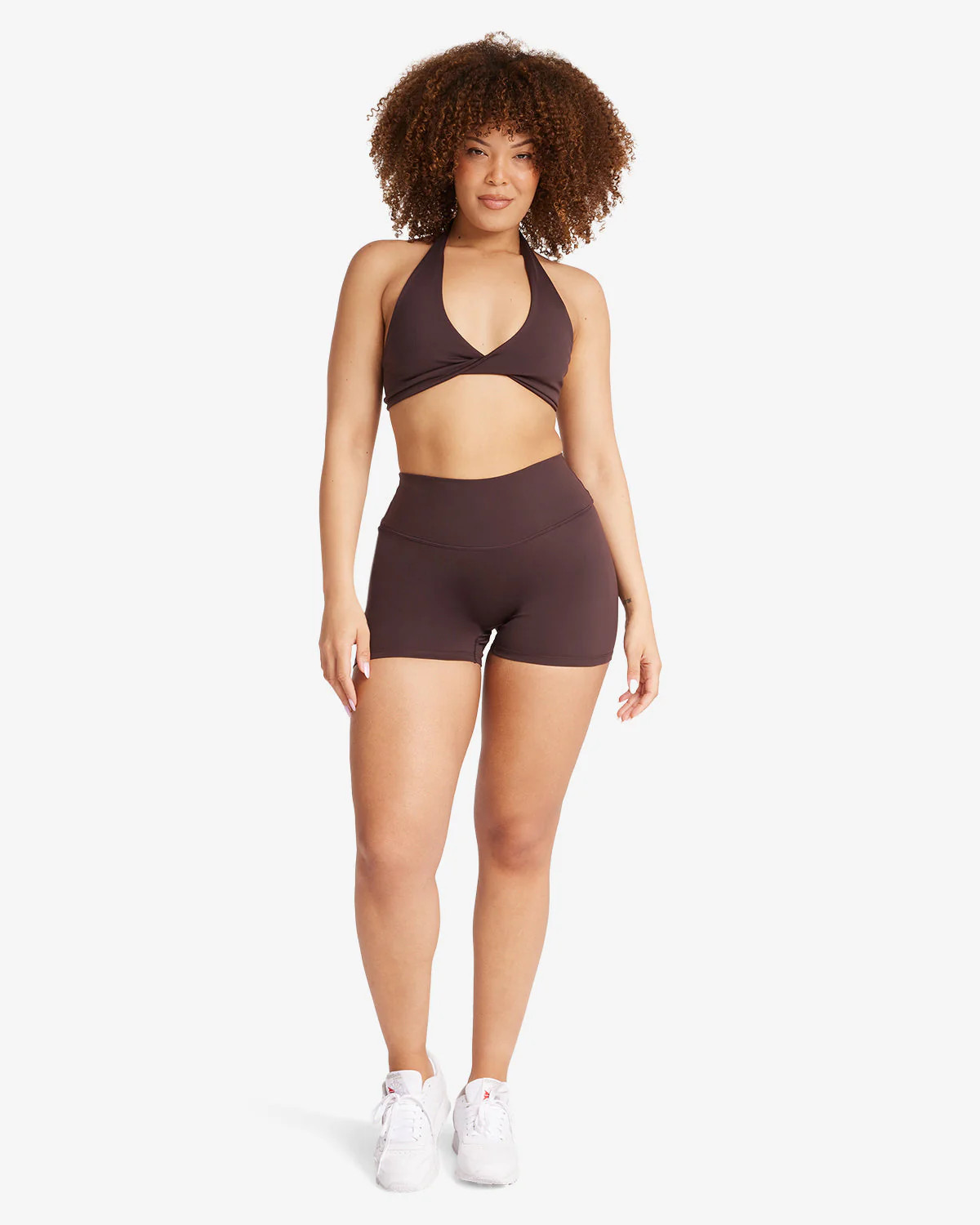 Serenity Scrunch Shorts 4" | Espresso | Crop Shop Boutique US