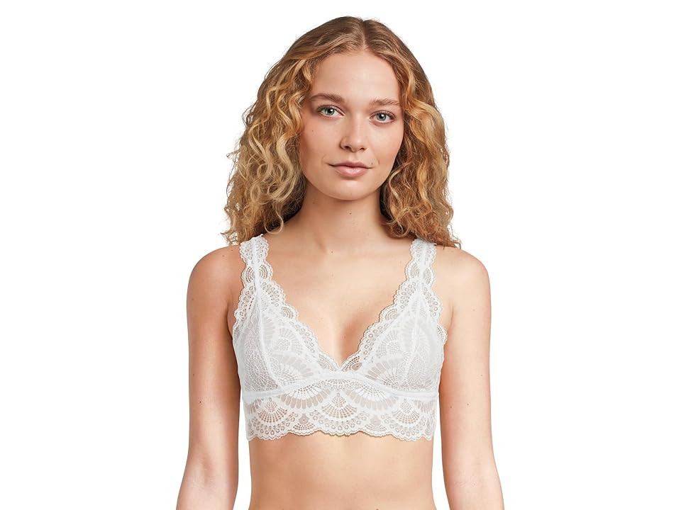 Eberjey Mariana Lace Bralette Women's Bra White: LG | Zappos.com