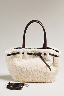 By Anthropologie Belted Sherpa Tote Bag | Anthropologie (US)