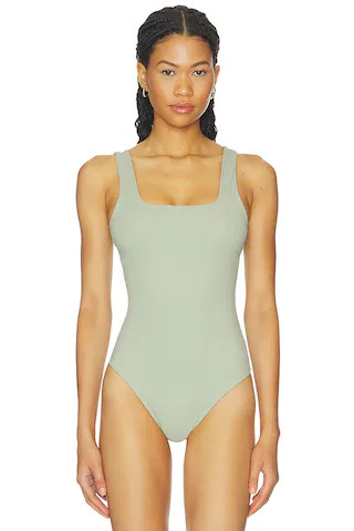 The Weightless Sculpting Modern Tank Bodysuit in Mosswell | Revolve Clothing (Global)