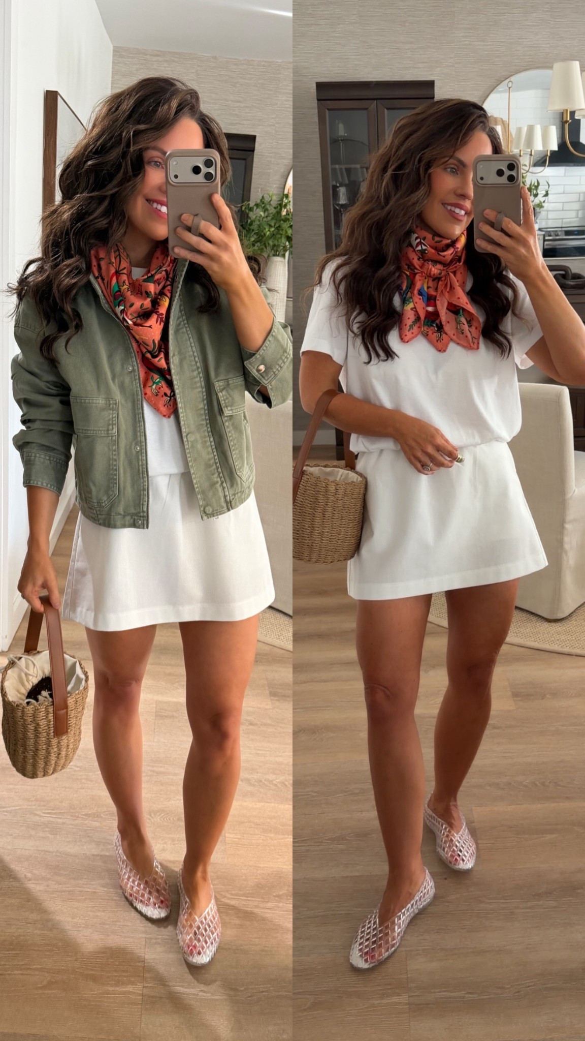 One base two ways 
Top in a small
Jacket in a xs 
Skort in a xs 
Shoes sized down 1 whole size 

#amazonfinds @Target #casualoutfit #springoutfit 

#LTKootd #LTKPetite #LTKgrwm