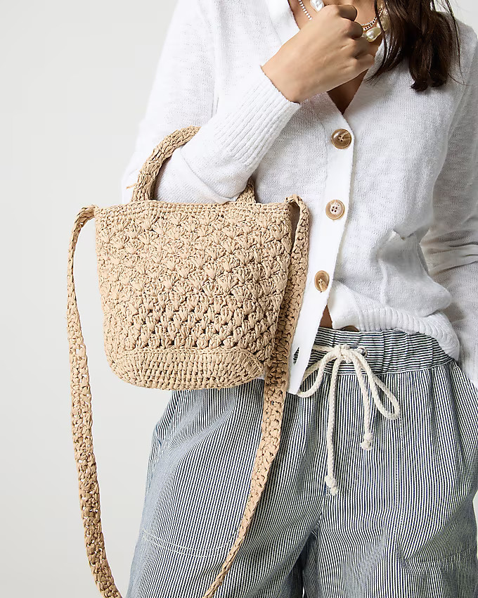 Woven mini tote bag | J.Crew Factory
