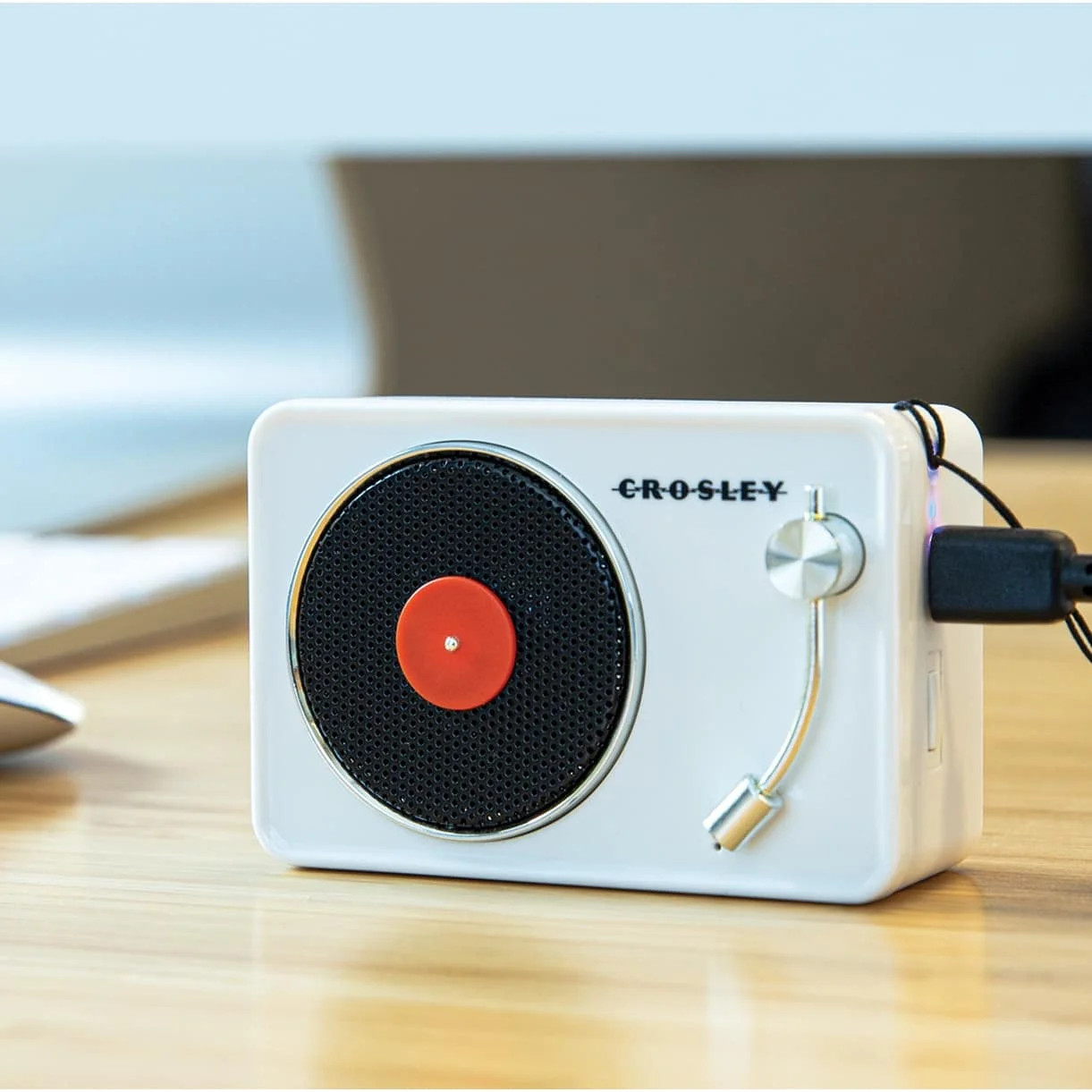 Crosley Mini Record Player Turntable Retro Portable Bluetooth Speaker with Microphone, Vintage | Walmart (US)