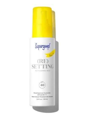 (Re)setting Refreshing Mist SPF 40 | Makeup Setting Sunscreen Spray | Supergoop! | Supergoop