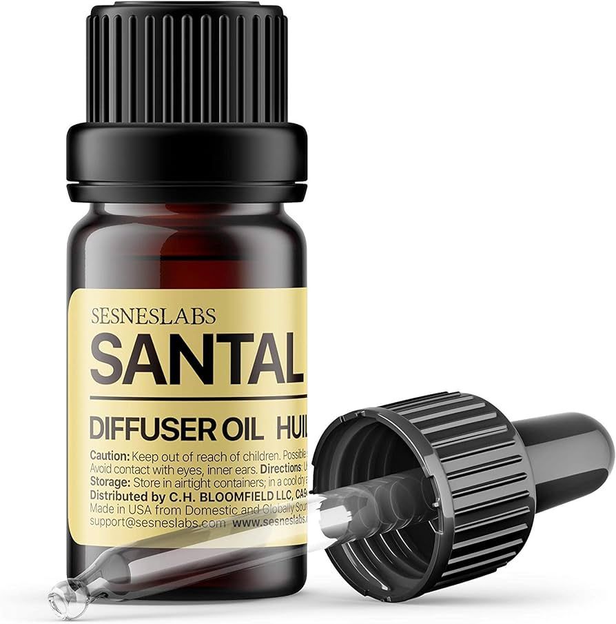 Santal Diffuser Oil, Niche Scent, Amber Coco Vanilla Cedar Sandalwood Musk Essential Oils Blend f... | Amazon (US)