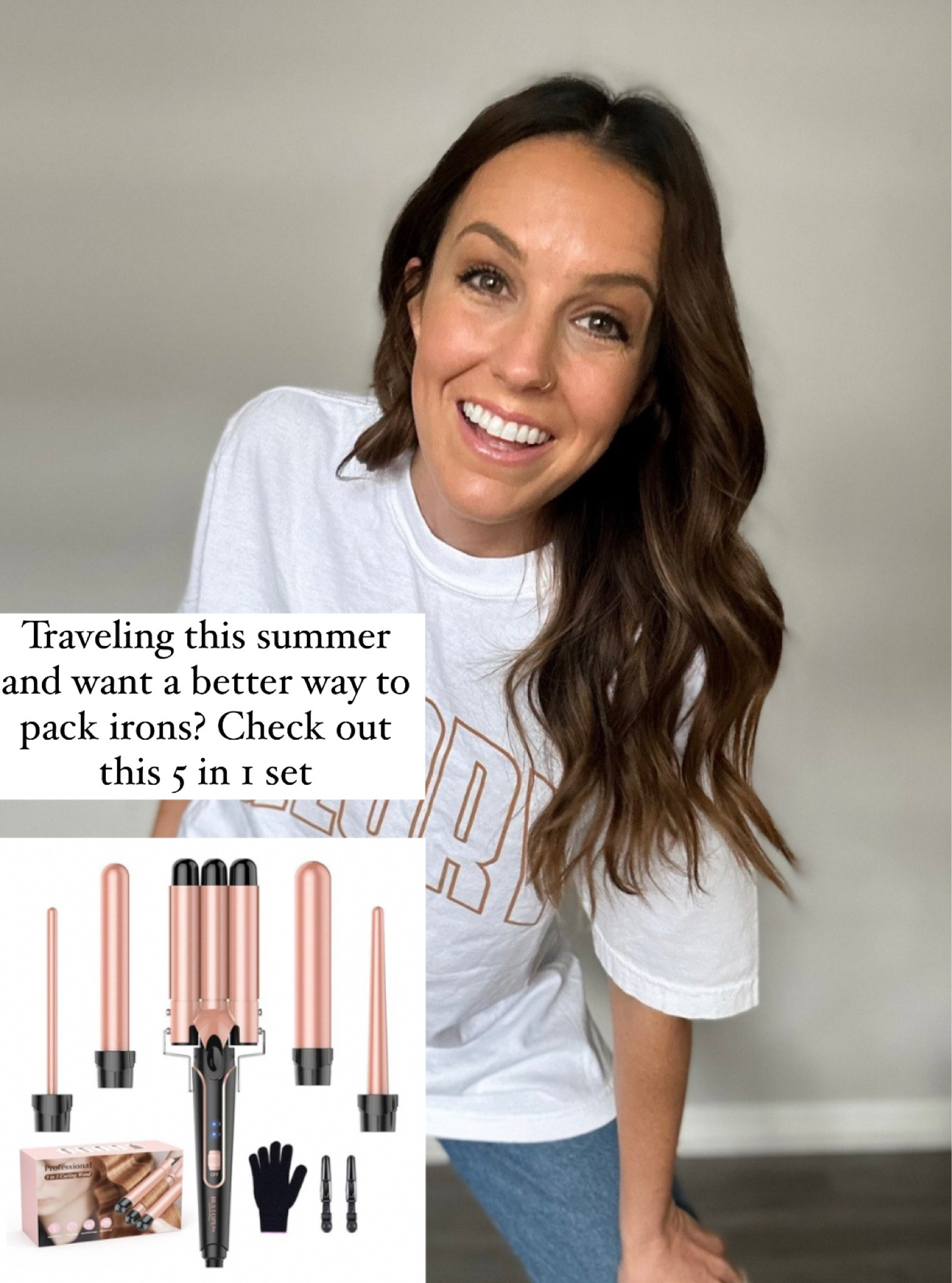 Traveling and want a better way to pack irons? Check out this 5 in 1 set! 



Crimper 
Waver
Curling iron 
Travel 
Hair care 

#LTKStyleTip #LTKTravel #LTKBeauty