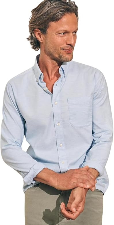 Faherty Men's Stretch Oxford Shirt | Amazon (US)