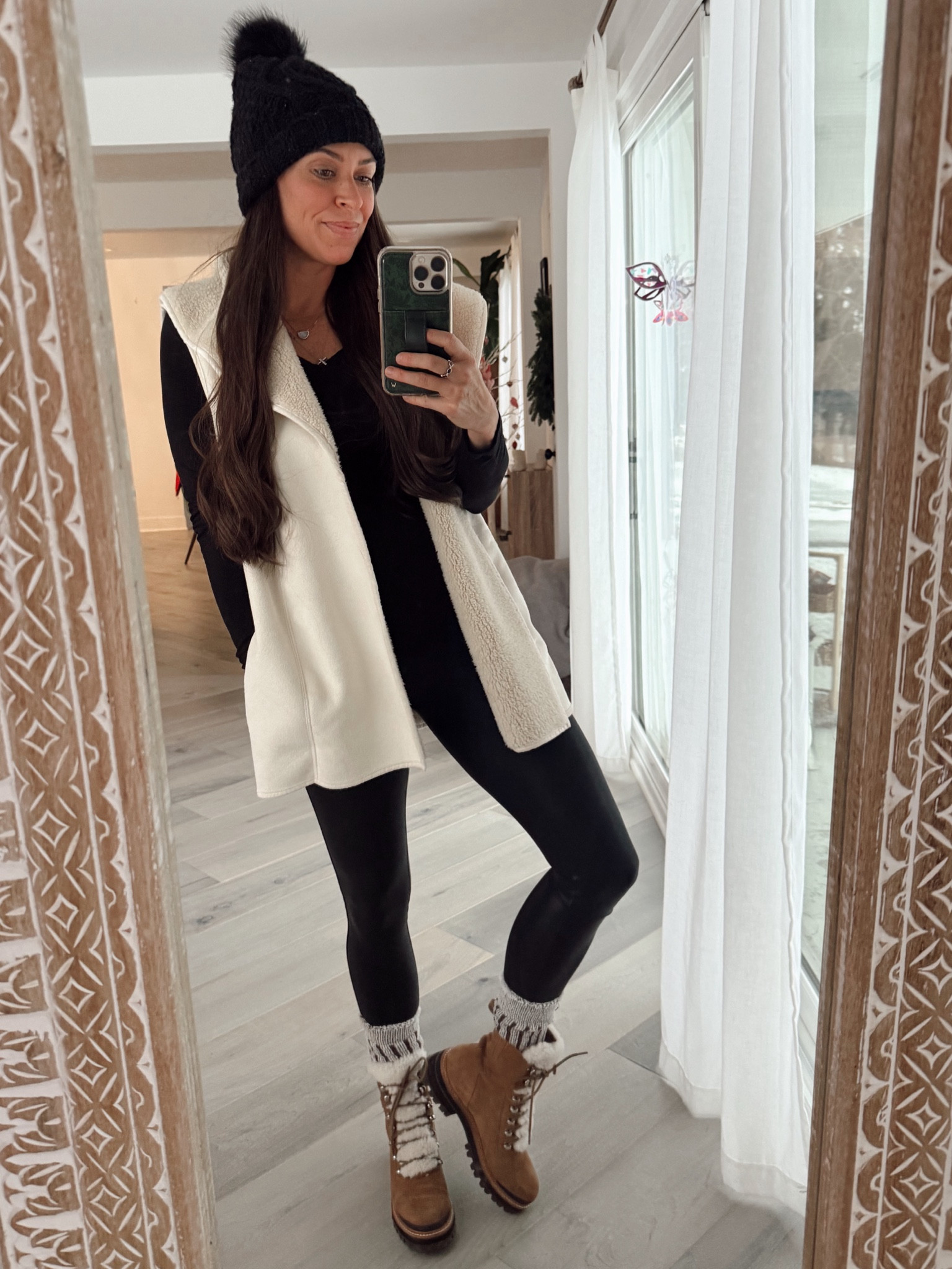Cozy casual winter outfit! Recreated from Pinterest with things I have in my closet.
These boots are Marc Fisher and are on MAJORRR sale on Nordstrom Rack - $31!!!

Winter outfit | cute winter outfit | snow style | cozy casual winter outfit | winter outfits cold | white vest outfit 


#LTKStyleTip #LTKSeasonal #LTKFindsUnder50