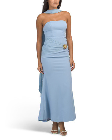 Jeramia Strapless Brooch Maxi Dress | Casual Dresses  | Marshalls | Marshalls