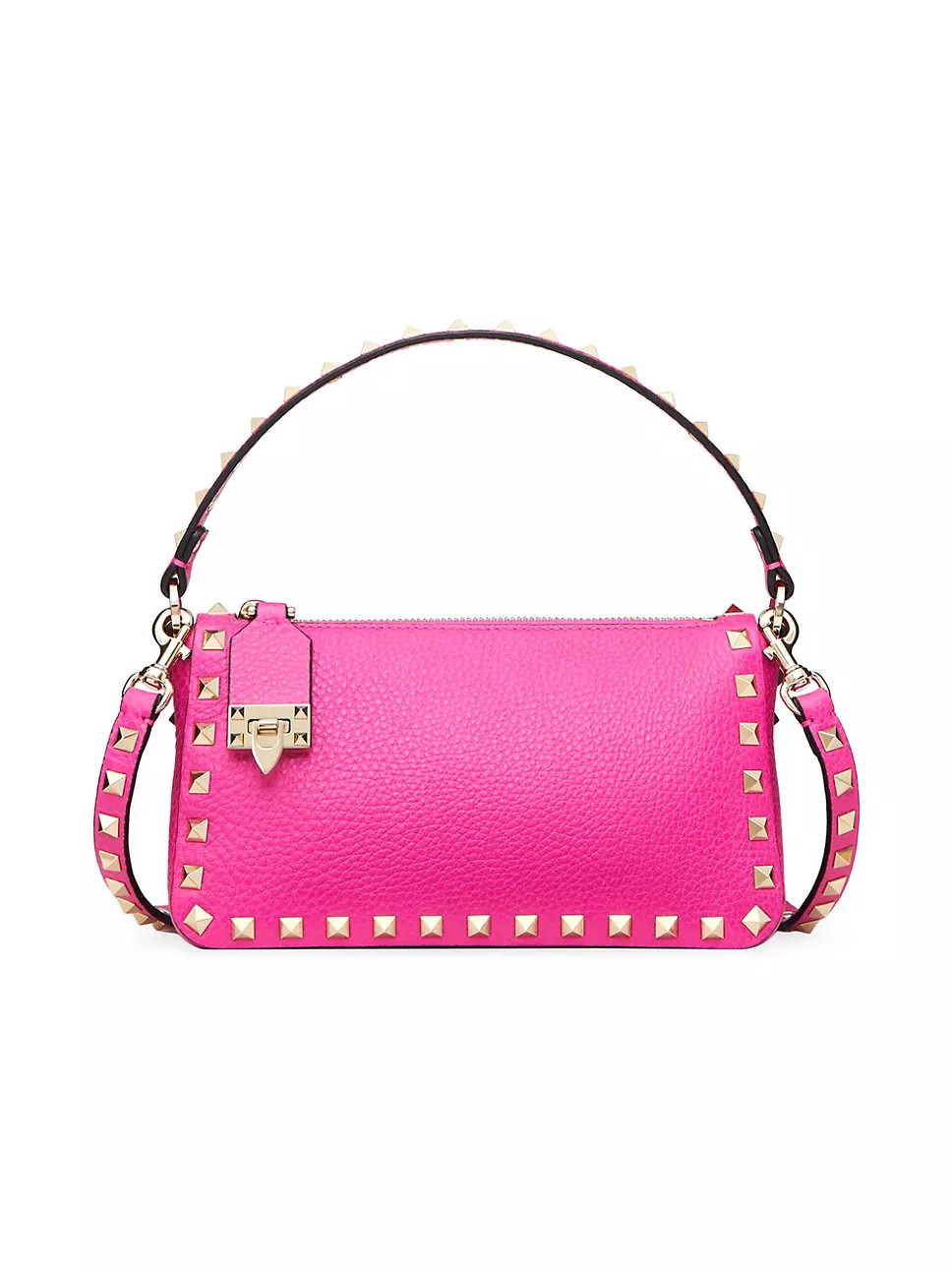 Small Rockstud Grainy Calfskin Crossbody Bag | Saks Fifth Avenue