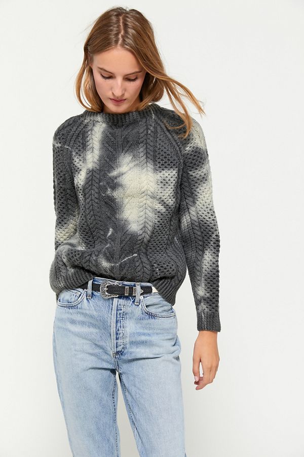 Urban Renewal Recycled Tie-Dye Fisherman Crew Neck Sweater | Urban Outfitters (US and RoW)