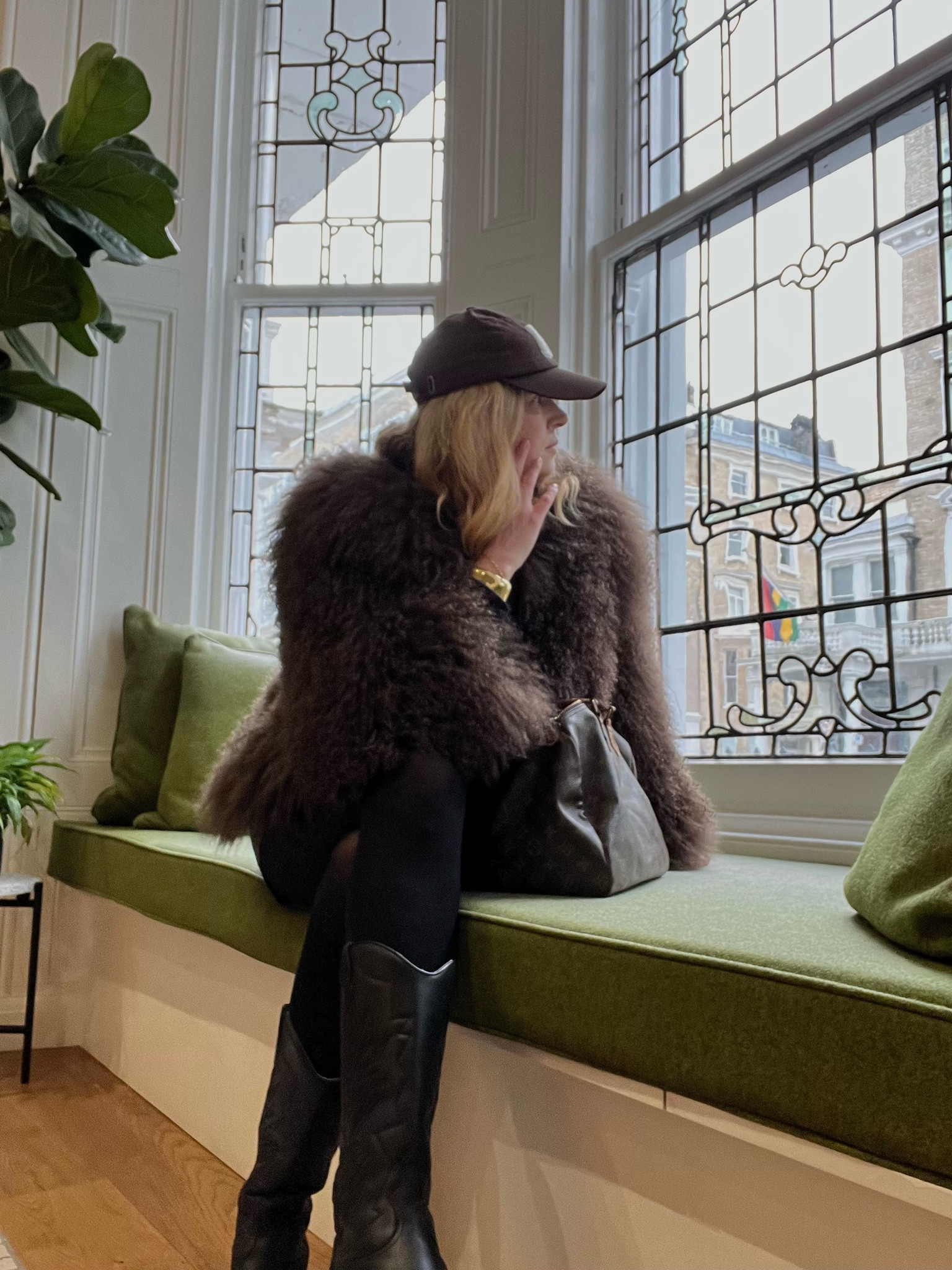 Winter outfit, Mongolian fur coat, vintage LV bag, black boots, Allsaints boots, adanola 

#LTKstyletip #LTKwinter #LTKeurope