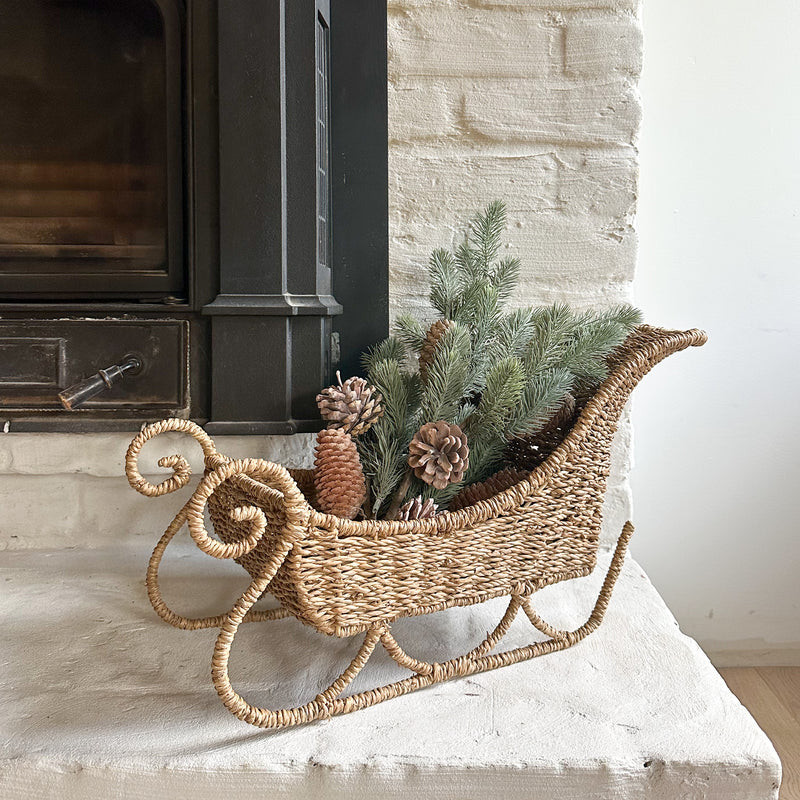 Seagrass Woven Sleigh | Purple Rose Home