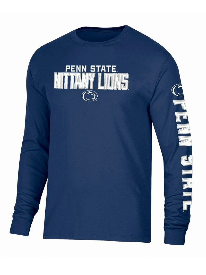 NCAA PENN STATE Mens Primry Color Cotton LS TEE Sleeve Hit 2Hit | Walmart (US)