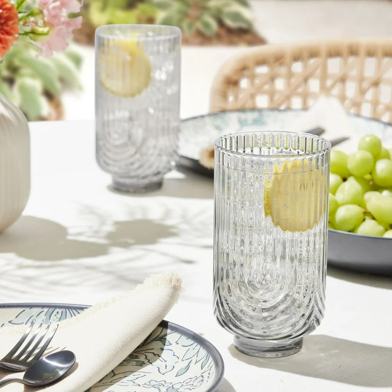 Better Homes & Gardens Plastic Arch 21-Ounce Tumbler, Smoke | Walmart (US)