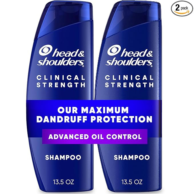 Head & Shoulders Anti-Dandruff Shampoo with 1% Selenium Sulfide, Clinical Strength Advanced Oil C... | Amazon (US)