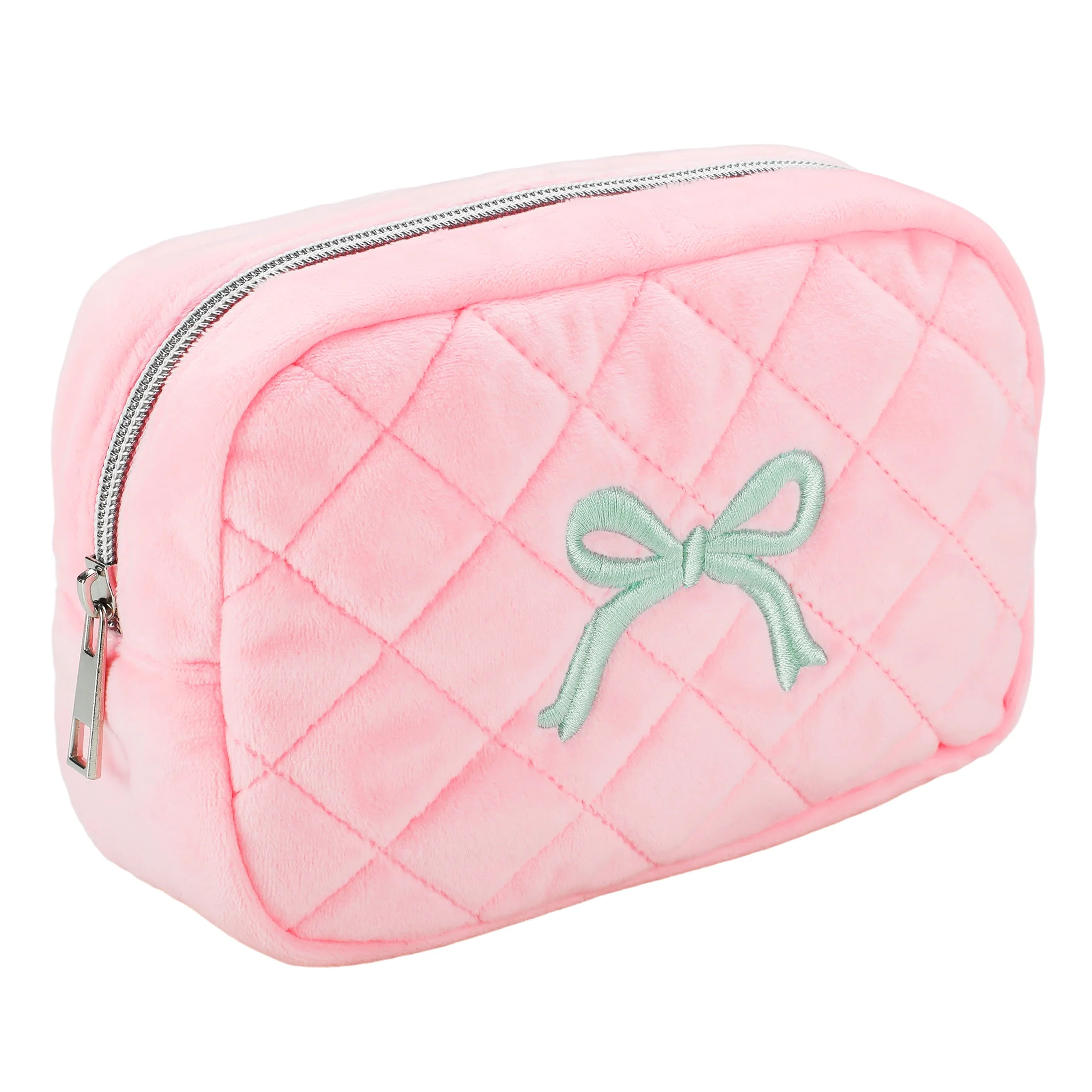 Cosmetic Bag for Travel, Makeup Zipper Pouch for Women, Travel Organizer Bags-Pink | Walmart (US)