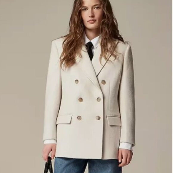 J. Crew Double Breasted Blazer Italian-blend Wool 2 NWT | Poshmark