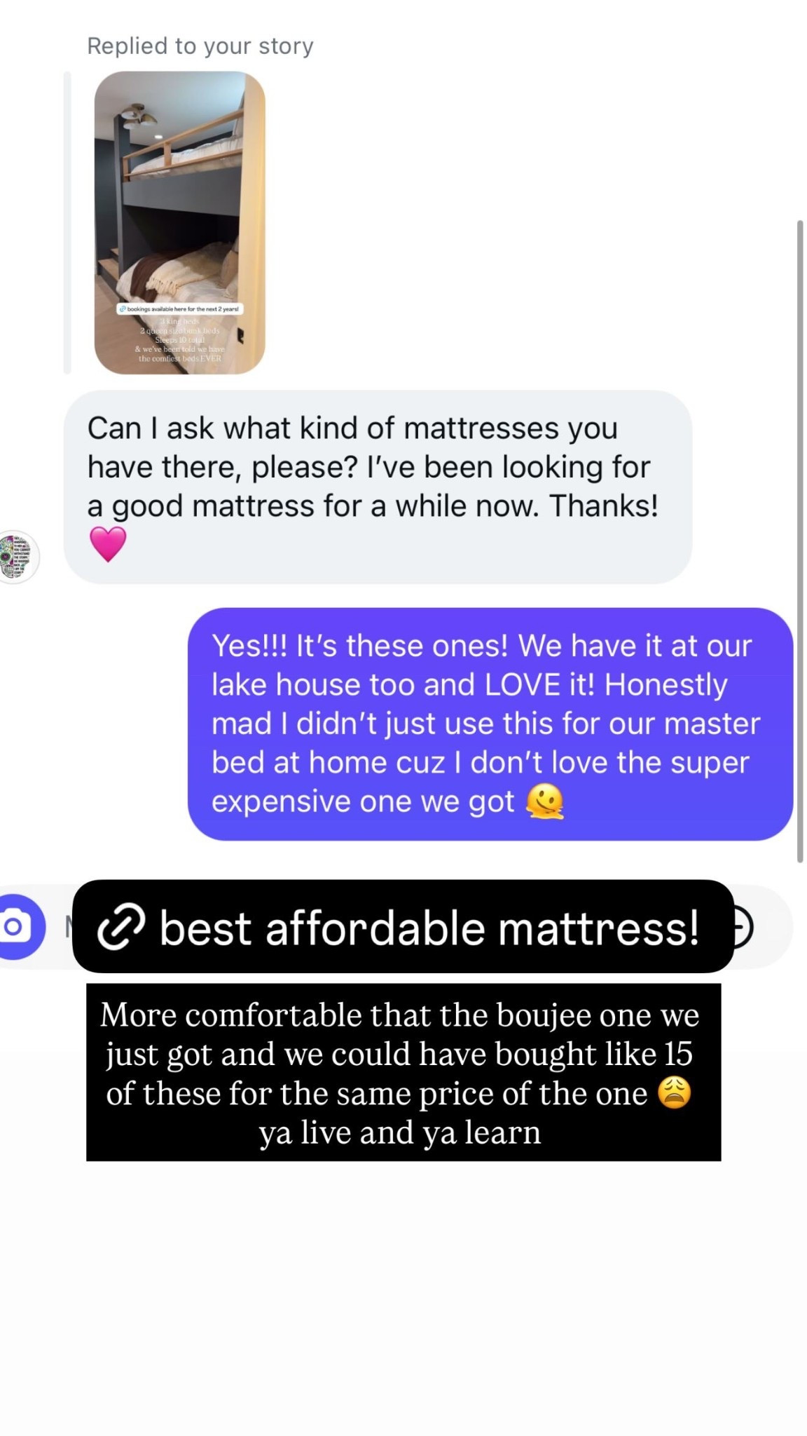 More comfortable that the boujee one we just got and we could have bought like 15 of these for the same price of the one 😩 ya live and ya learn