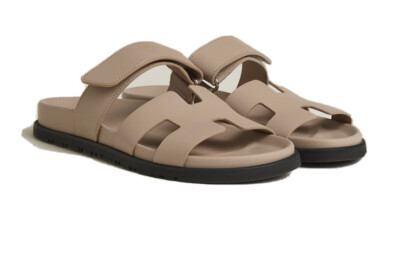 HERMES Chypre Sandals Slides Beige size 39, SOLD OUT | eBay US