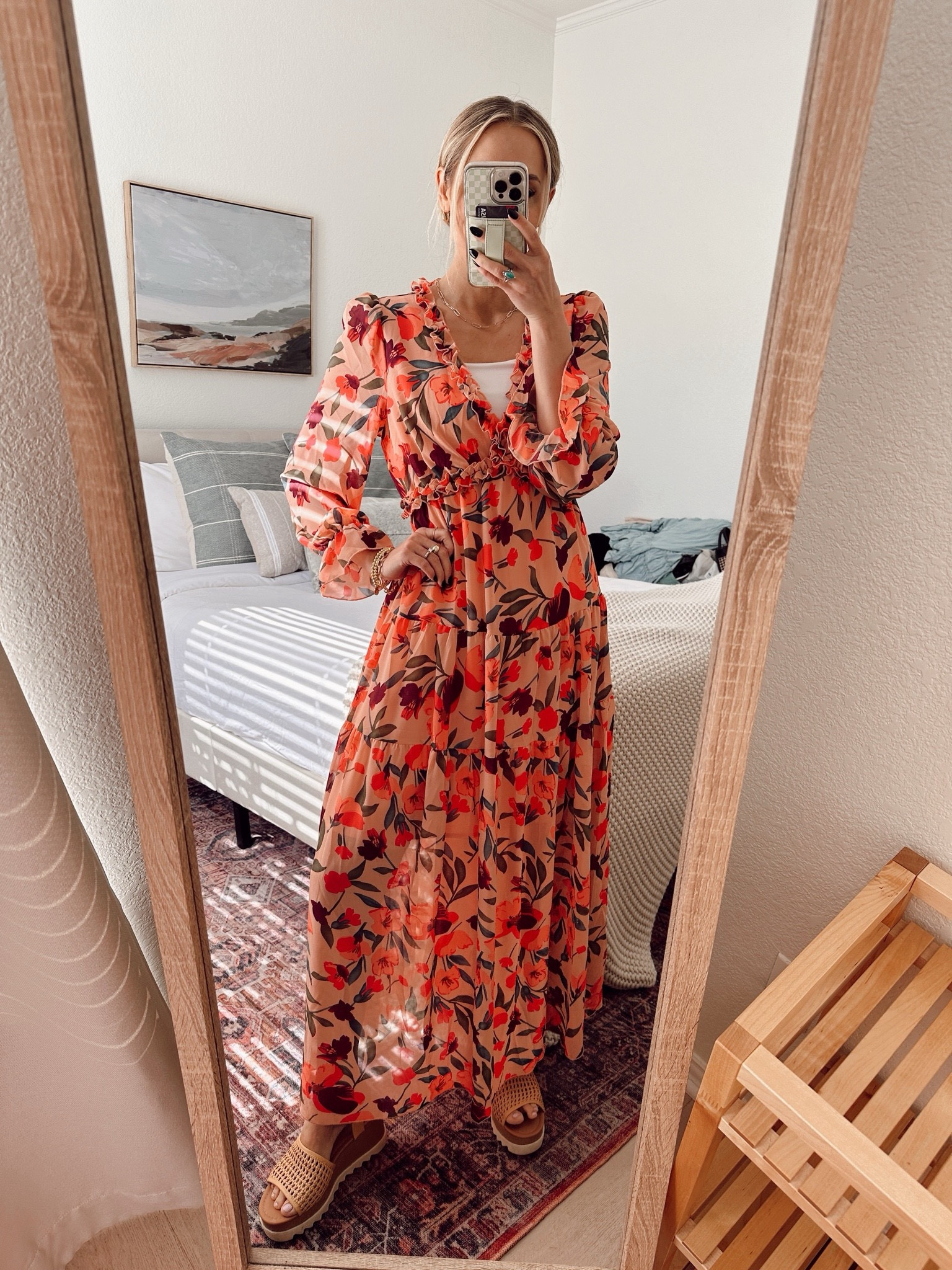 This dress is currently on sale. It has gorgeous detailing & is very flattering. I love the v neck with the ruffle hem. 

Wear this for any special occasion, wedding, church & even family pictures. 

I ordered a small / my tts. 

#LTKStyleTip #LTKFindsUnder50 #LTKWorkwear