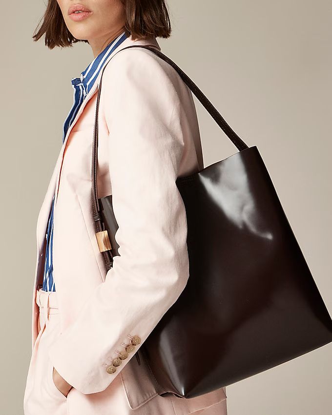 Edie bucket bag in Italian leather | J. Crew US