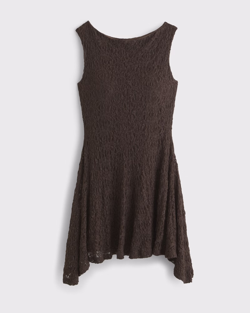 Slash Lace Mini Dress | Abercrombie & Fitch (US)