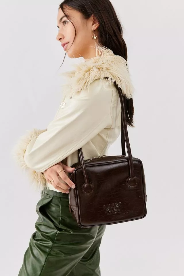 Marge Sherwood Large Hobo Leather Shoulder Bag in Brown