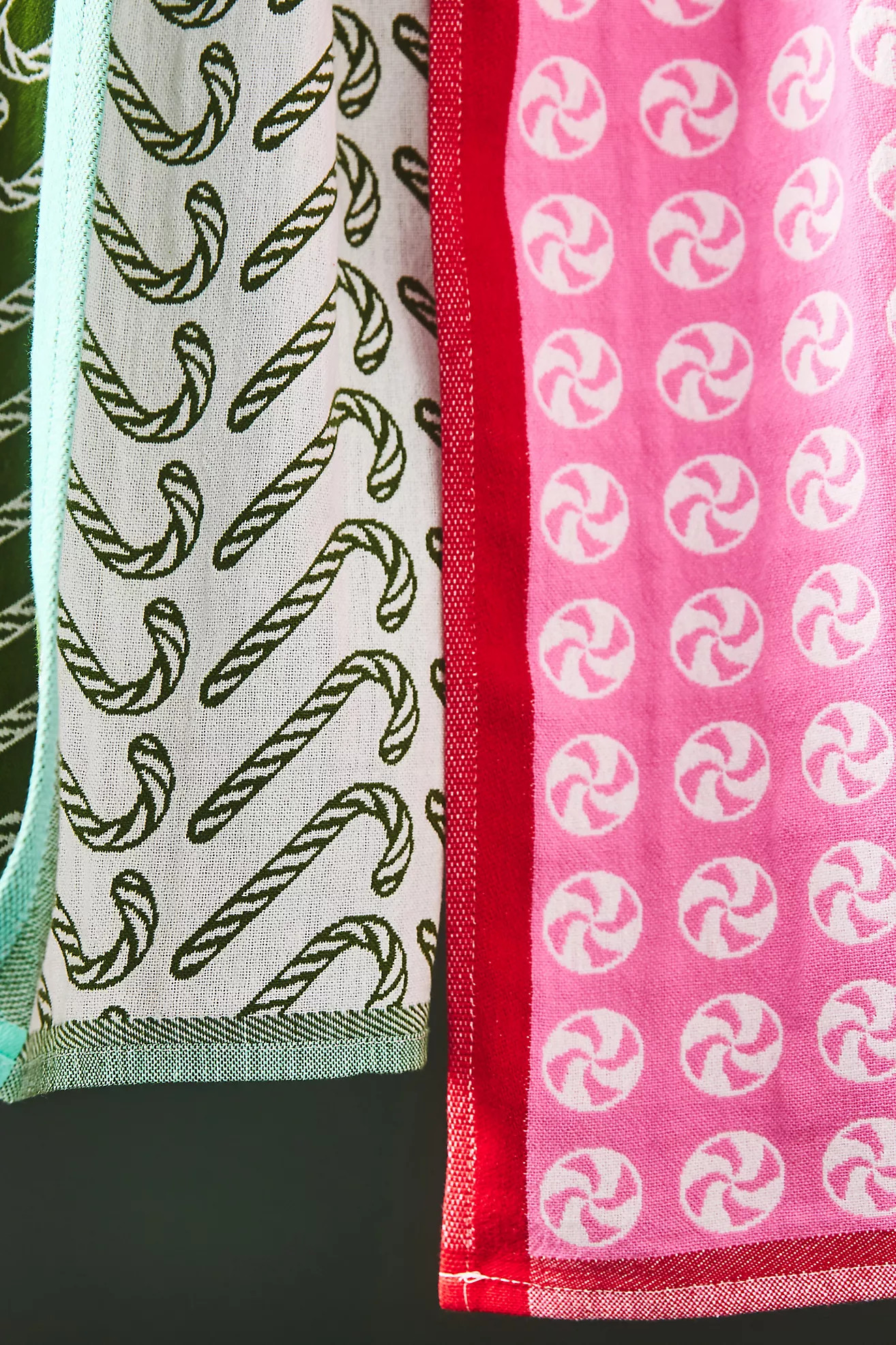 Holiday Candy Jacquard Dishtowels, Set of 2 | Anthropologie (US)