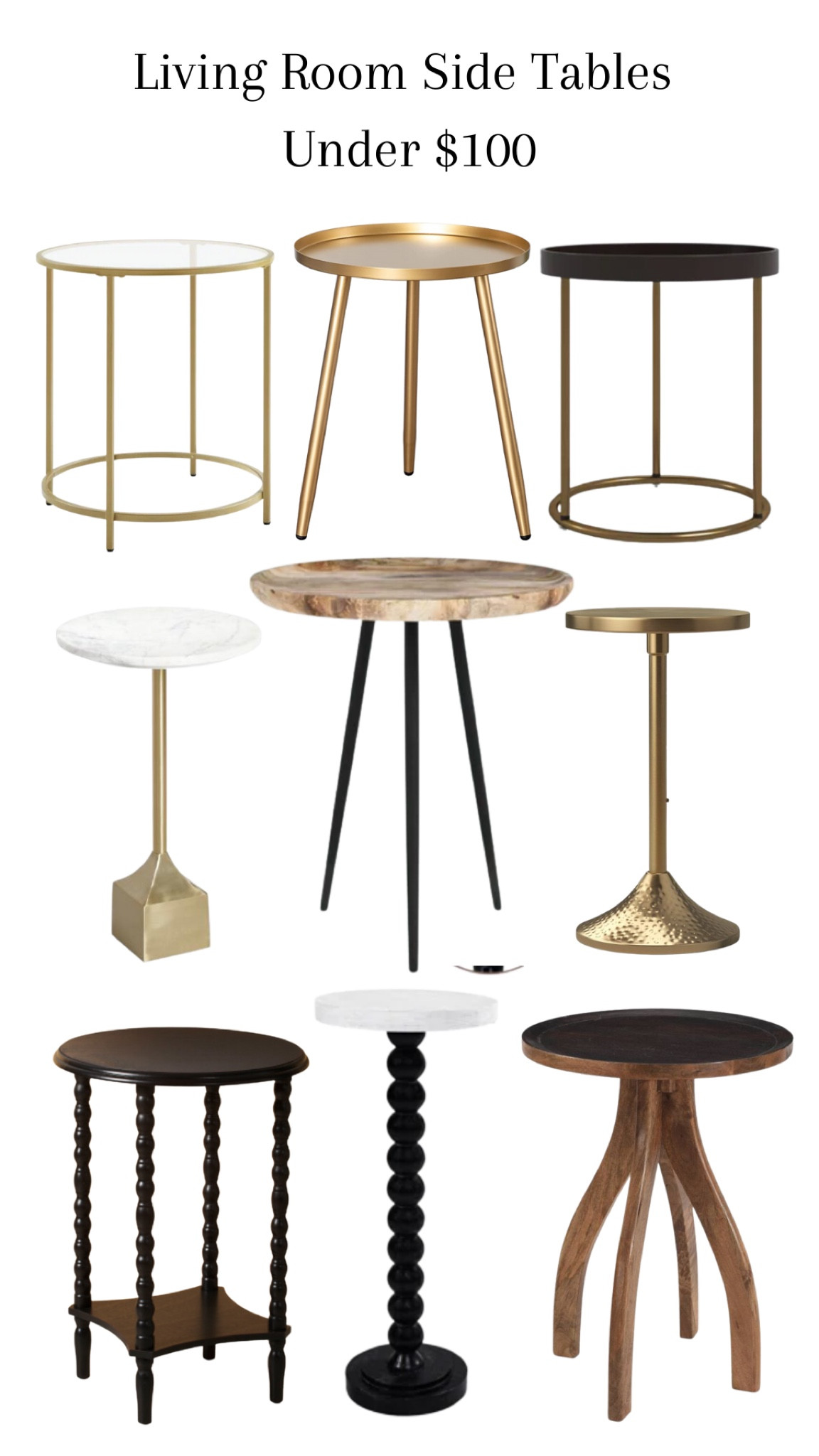 Living Room Side Tables Under $100

#LTKunder100 #LTKstyletip #LTKhome