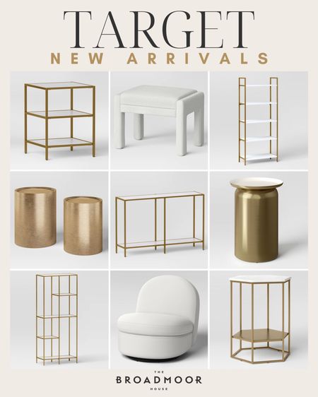 Target, target home, target find, look for less, target new arrivals, modern home, white and gold, furniture, side table, accent chair, ottoman, console table 

#LTKSeasonal #LTKHome #LTKStyleTip