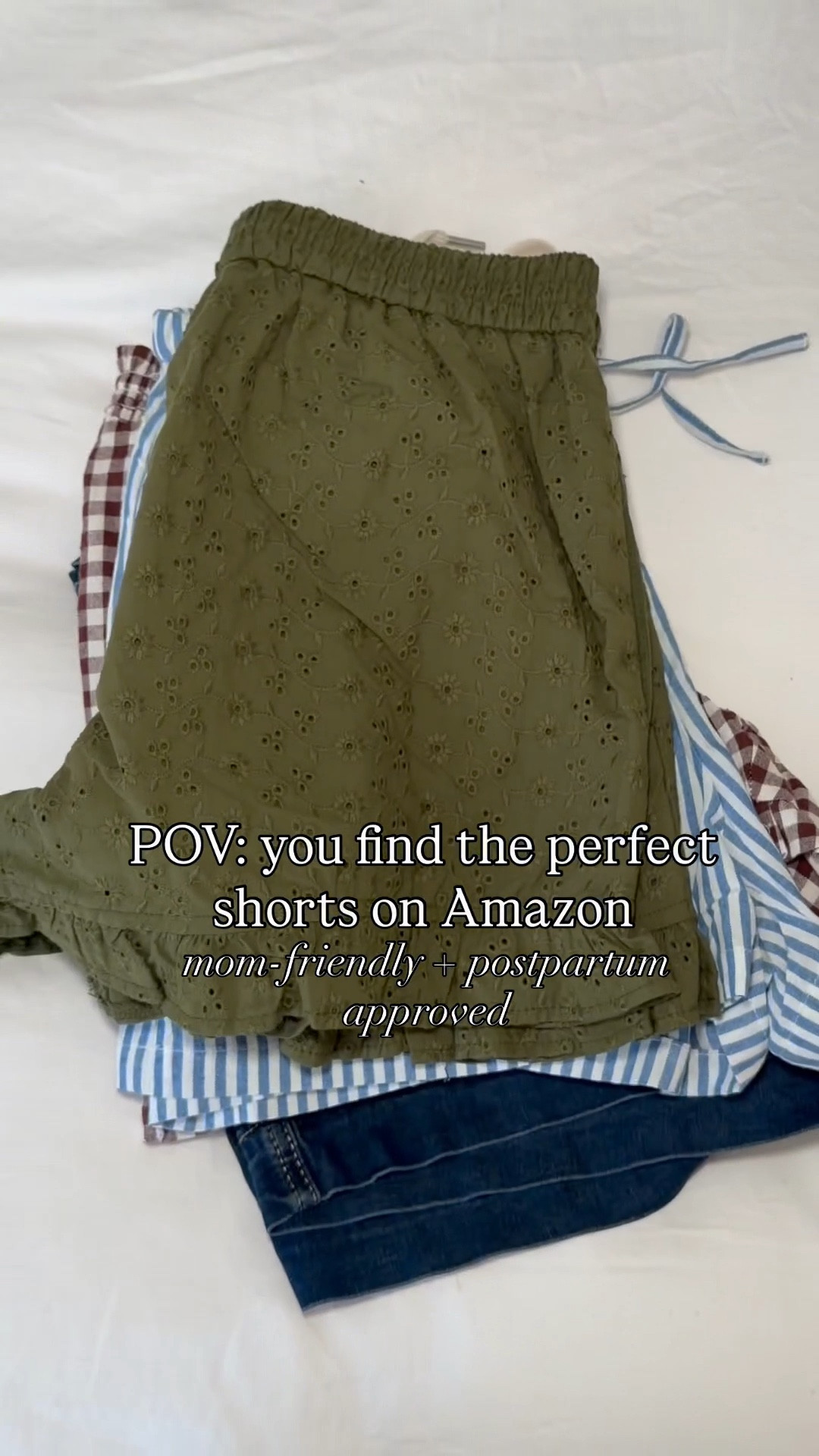 Building my summer capsule wardrobe one pair of pull-on shorts at a time ☁️ 

Easy, elevated, affordable, and actually comfortable — perfect for my fellow postpartum moms + moms on the go! All TTS, but would size up in the denim ones. 

capsule wardrobe, effortless style, Amazon style, neutral style, mom style, summer essentials, elevated casual, affordable fashion 

#LTKmomlife #LTKPetite