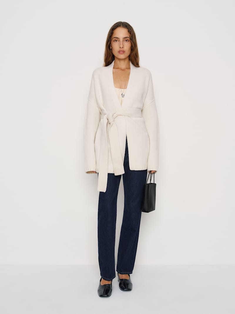 Meg Wrap Sweater Coat | Reformation (Global)