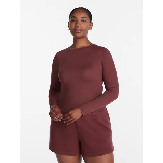 Avia Women’s and Women's Plus SoftSculpt Top with Long Sleeves, Sizes XS-4X | Walmart (US)