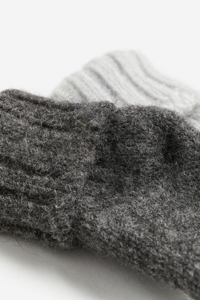 2-pack Wool-blend Socks | H&M (US + CA)