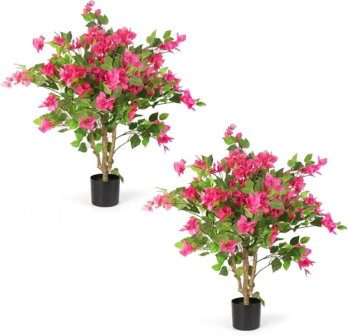 3FT Artificial Bougainvillea Tree, Faux Bougainvillea for Indoor Outdoor Decor, Lifelike Bougainv... | Amazon (US)