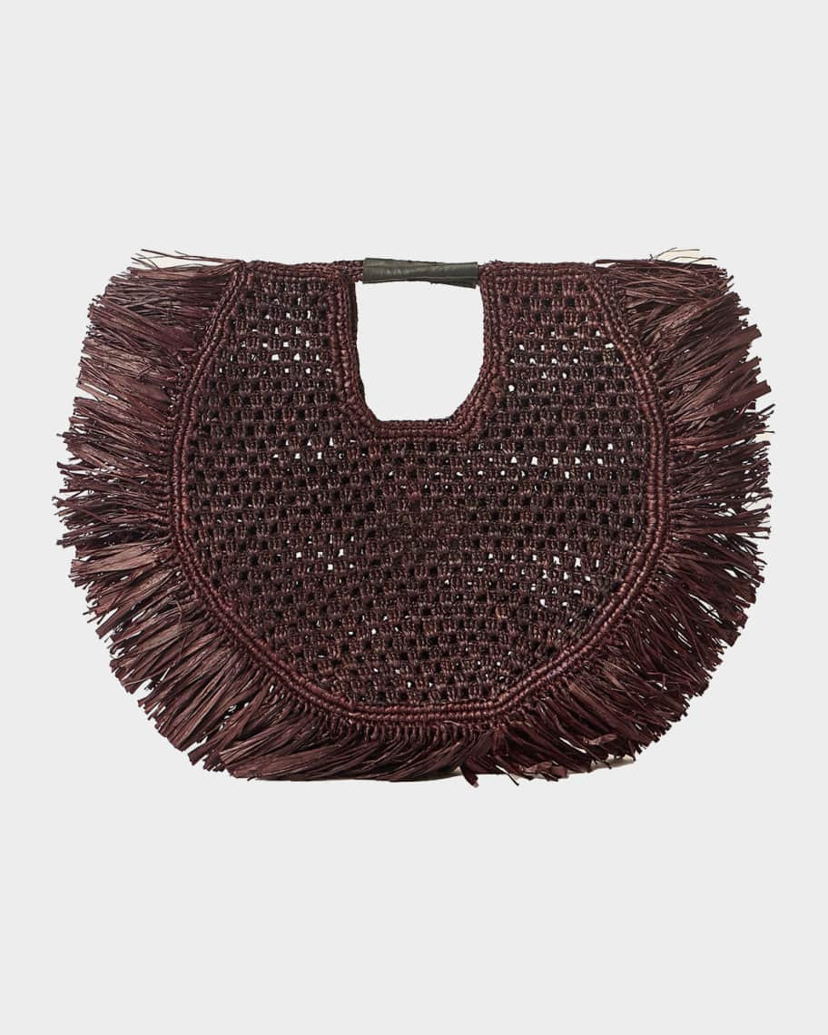 Haden Fringed Raffia Tote Bag | Neiman Marcus