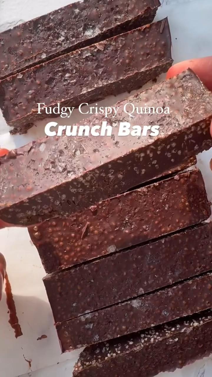All the ingredients for these Fudgy Crispy Quinoa Tahini Crunch Bars are linked here! You can swap the crispy quinoa for rice cereal if you prefer. The flaky salt makes it! 

#LTKVideo