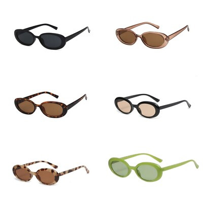 Retro Oval Sunglasses Vintage Style Unisex UV Protection  | eBay | eBay UK
