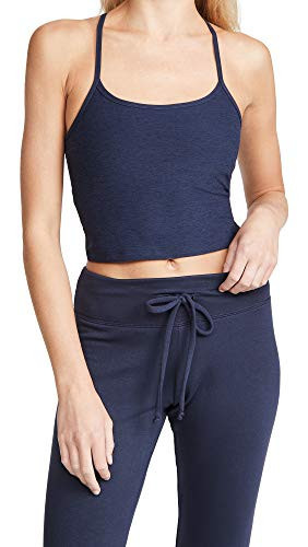 Beyond Yoga Women's Spacedye Slim Racerback Crop Tank, Nocturnal Navy, S | Amazon (US)