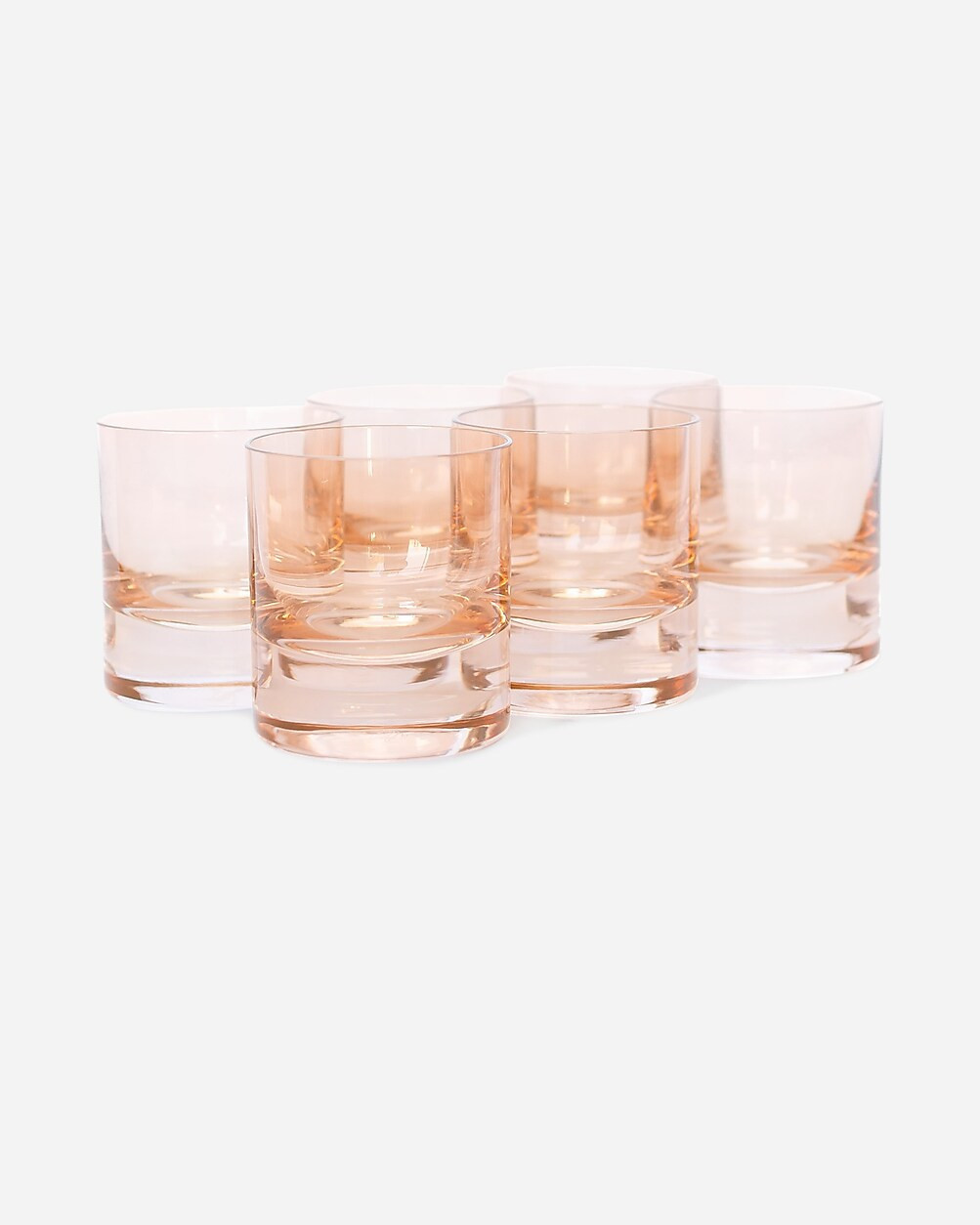 Estelle Colored Glass rocks glasses set-of-six | J. Crew US