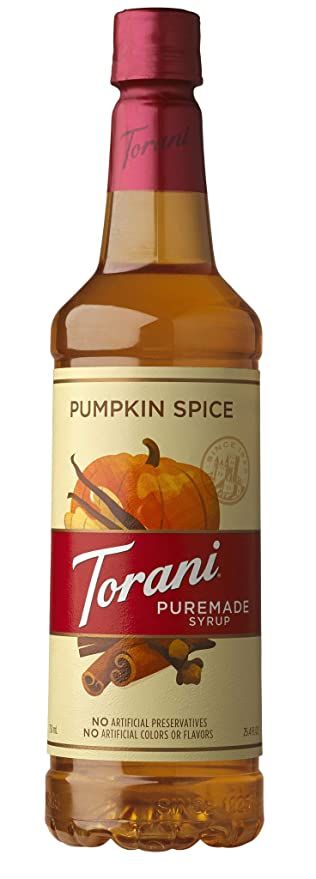 Amazon.com: Torani Puremade Pumpkin Spice Syrup, 750 mL : Grocery & Gourmet Food | Amazon (US)