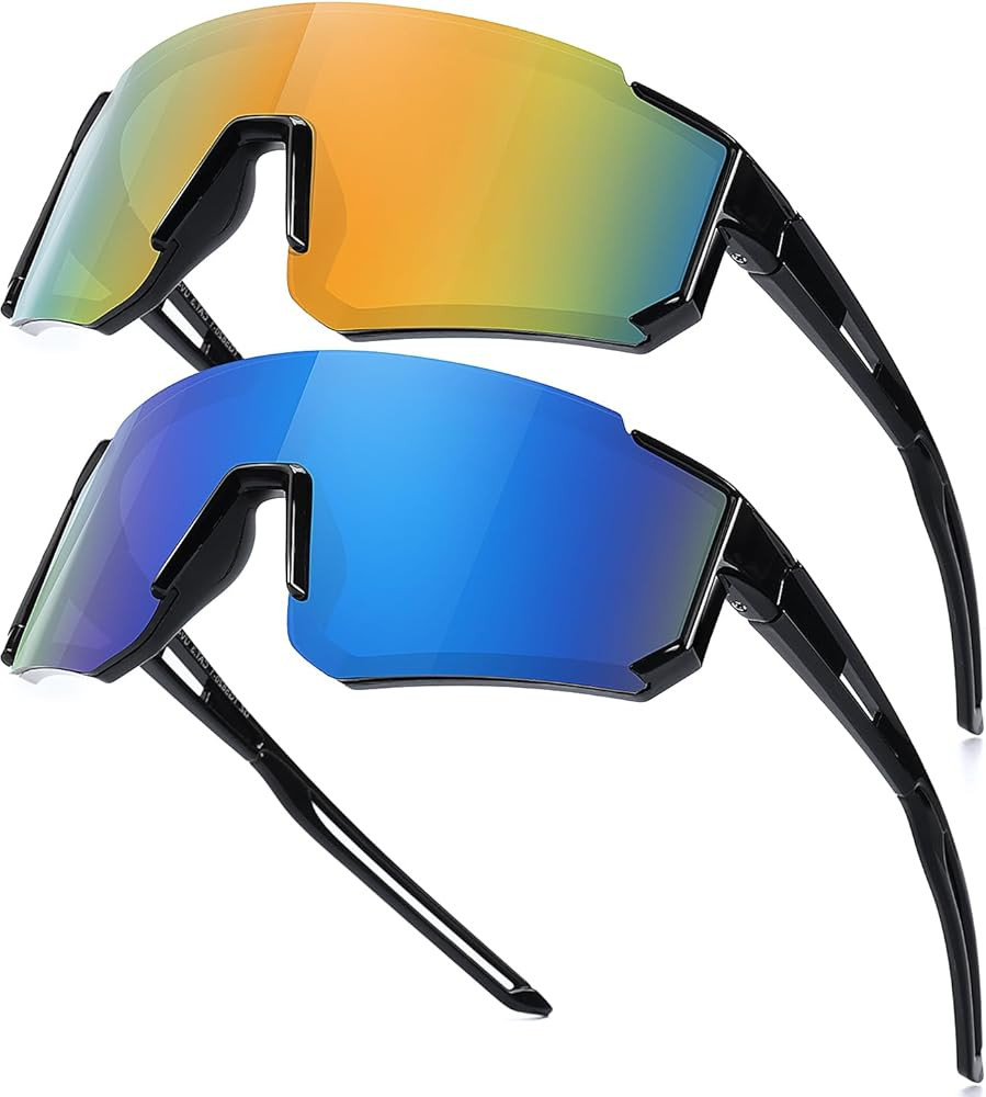 Youth Baseball Sunglasses for Boys Girls Age 6-12 Softball Cycling Sports Sunglasses for Kids Lig... | Amazon (US)