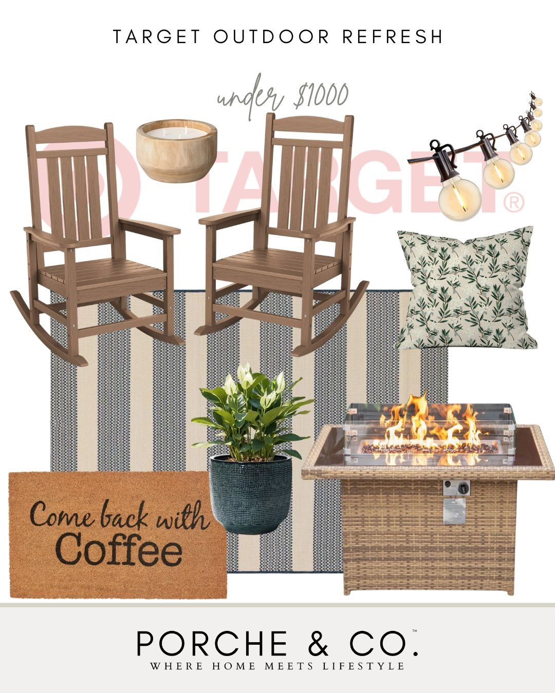 Target, target outdoor refresh, outdoor refresh, outdoor space, outdoor living
#porcheandco #visionboard #moodboard

#LTKHome #LTKSeasonal #LTKStyleTip