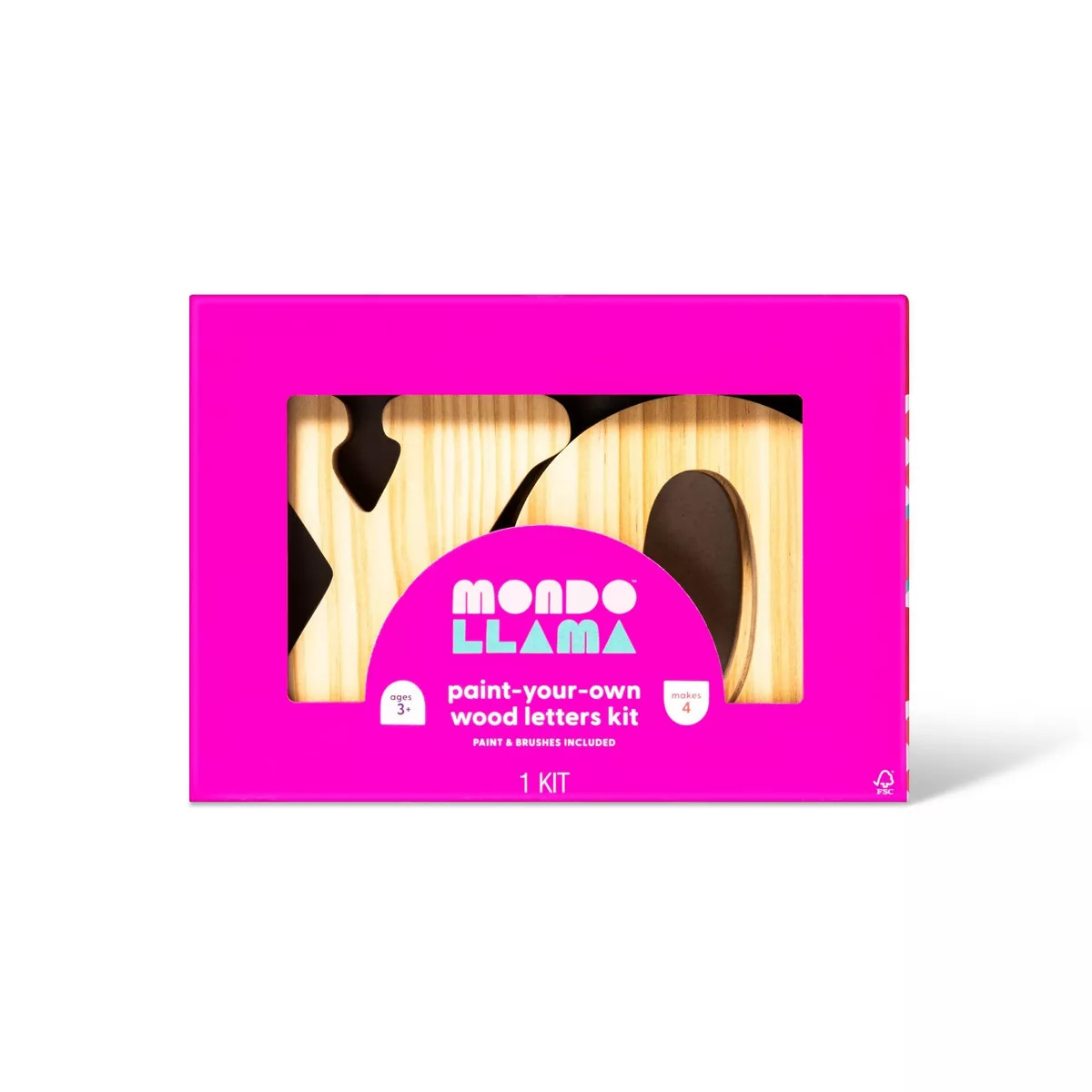 Paint-Your-Own Valentine's Day Wood Craft XOXO Kit - Mondo Llama™ | Target