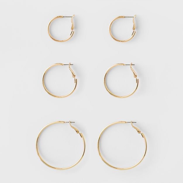 Hoop Earring Set 3ct - A New Day™ | Target