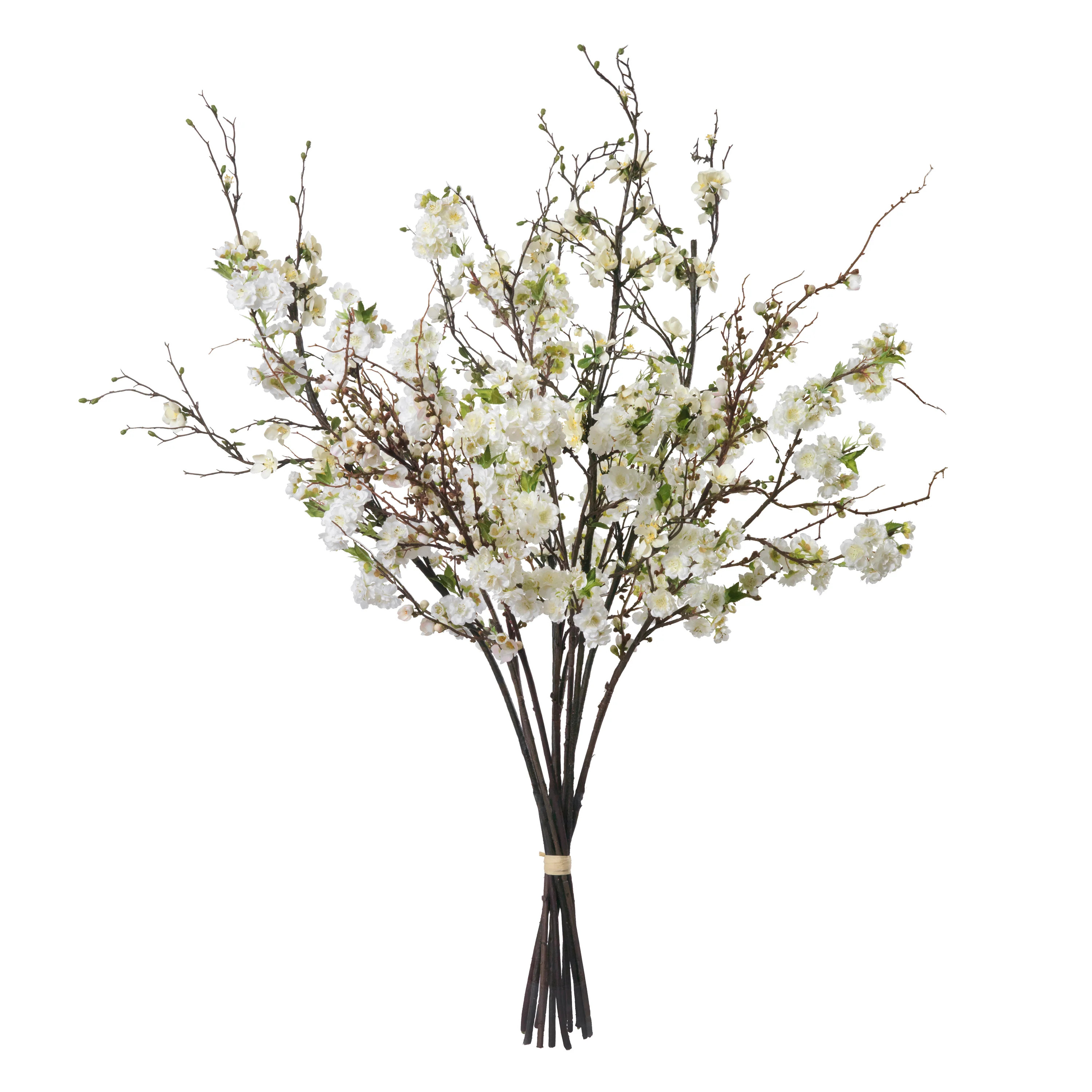 Hand-tied White Cherry and Quince Bouquet | Stark Carpet