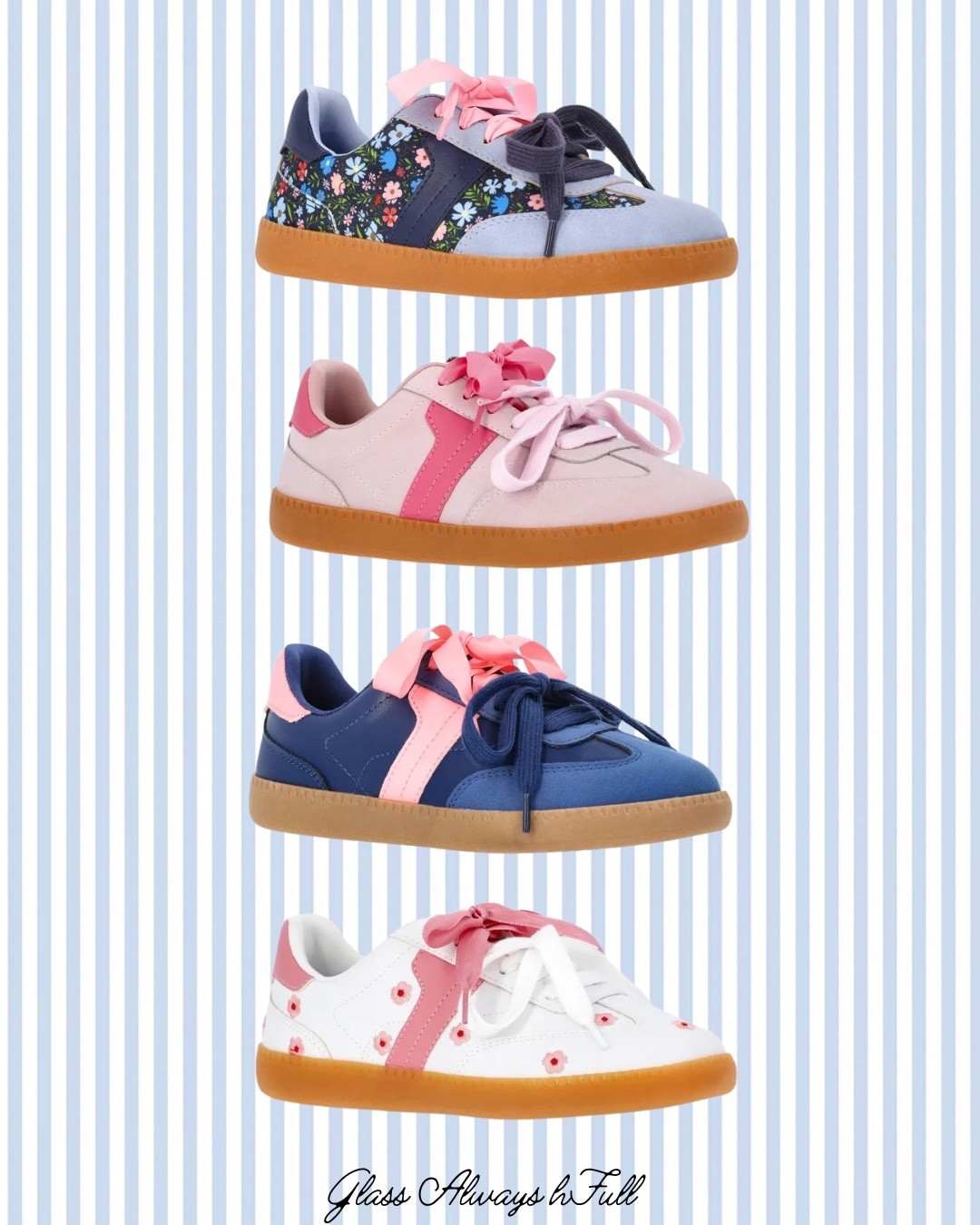 The cutest little girl shoes from Walmart! Toddler girl shoes, toddler sneakers, toddler Easter basket stuffer, little girl sneakers. Glassalwaysfull 

#LTKKids #LTKSeasonal #LTKBaby