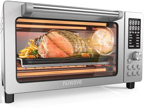 Nuwave Bravo Pro Smart 21QT Toaster Oven Air Fryer Combo, Convection Oven Countertop, 10 function... | Amazon (US)